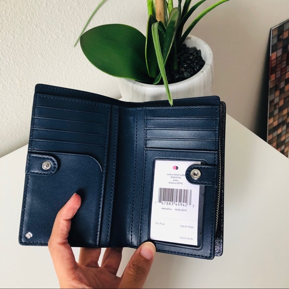 Kate Spade Joeley Small Satchel dusk navy 4pc set - Picture 6 of 8